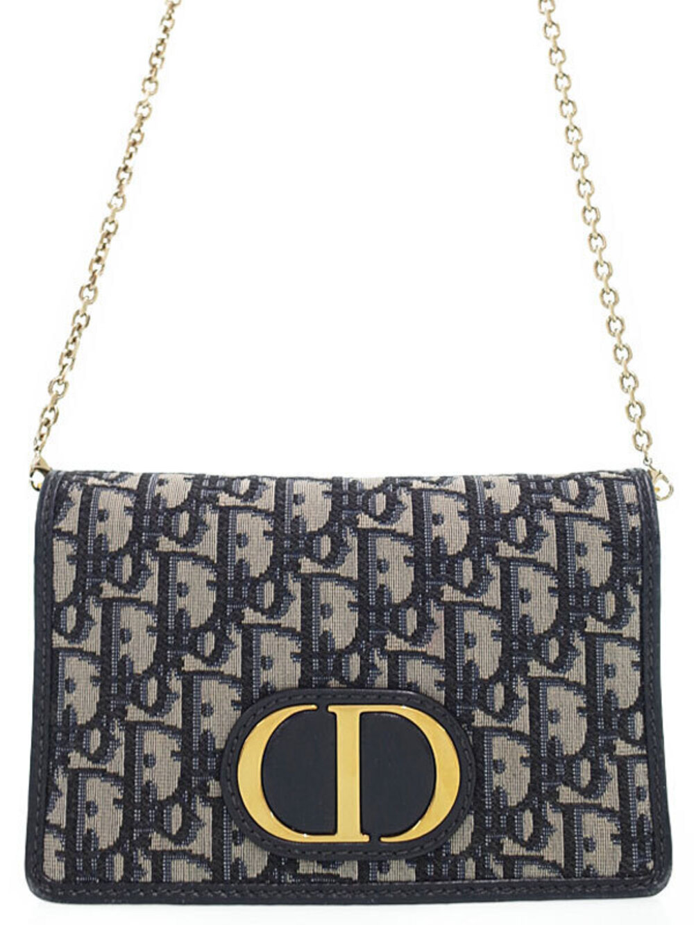 Christian Dior Montaigne Crossbody Bag Oblique blue